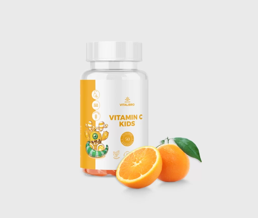 Vitaminas C vaikams, apelsinų skonio