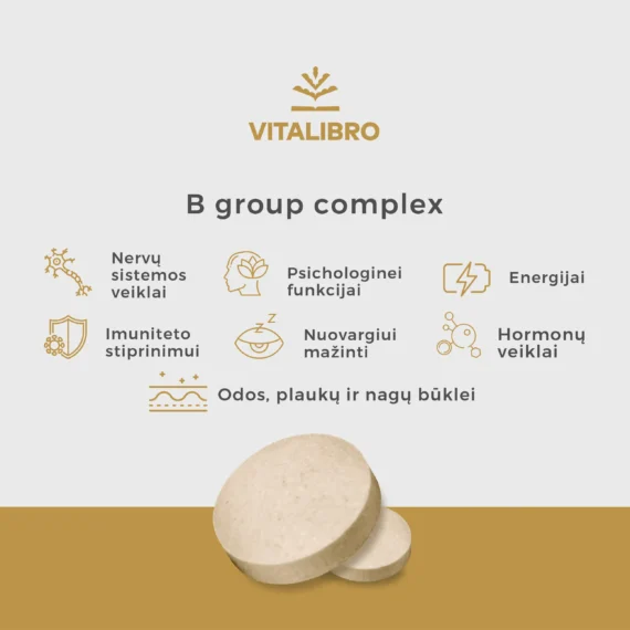 B grupės vitaminų kompleksas su amino rūgštimis