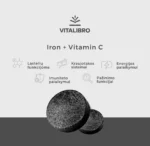 Biologiškai aktyvi geležis su Acerola IRON + VITAMIN C PRO