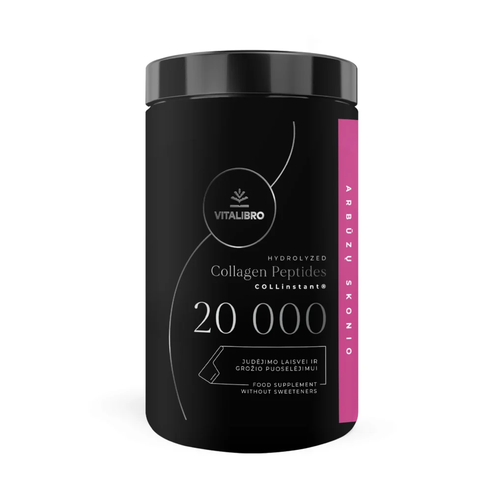 Hidrolizuotas kolagenas COLLAGEN 20 000, arbūzų skonio