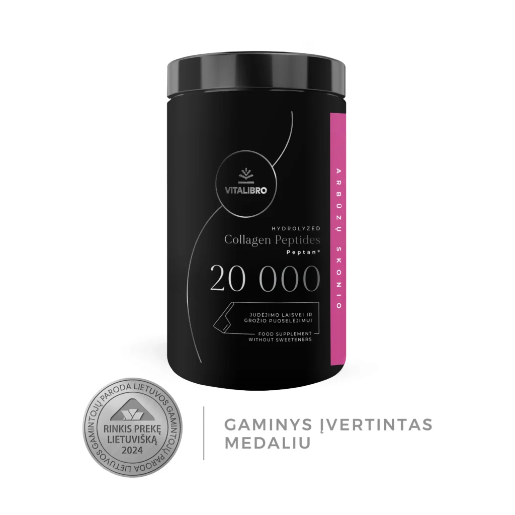 Hidrolizuotas kolagenas COLLAGEN 20 000, arbūzų aromato