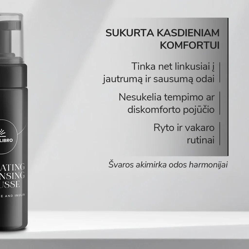 Drėkinančios prausimosi putos su betainu ir inulinu, 150 ml