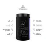 Jūrinis kolagenas COLLAGEN 15 000, juodųjų serbentų aromato