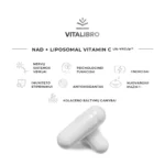 NAD + Liposominis vitaminas C