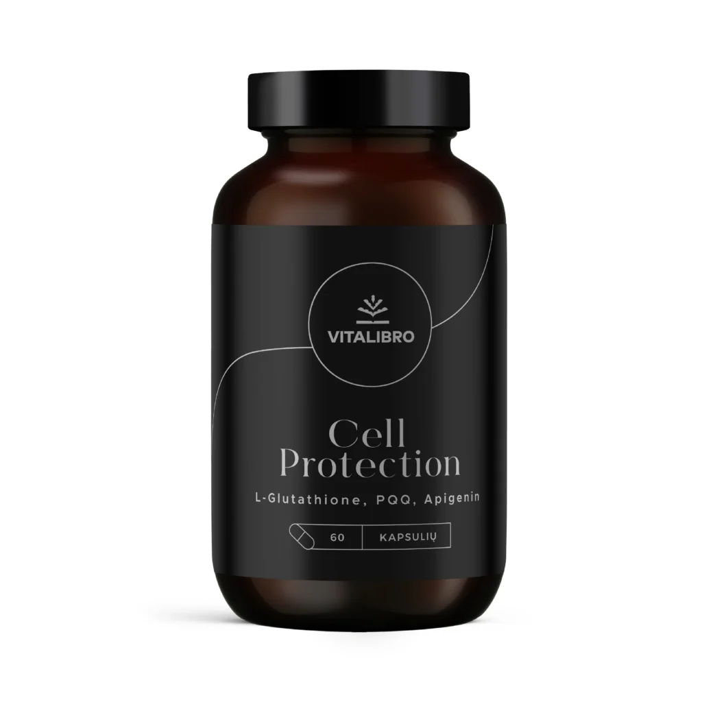 Liposominio glutationo kompleksas ląstelių apsaugai ir jaunatviškumui CELL PROTECTION